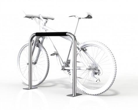 Bicycle lean rail