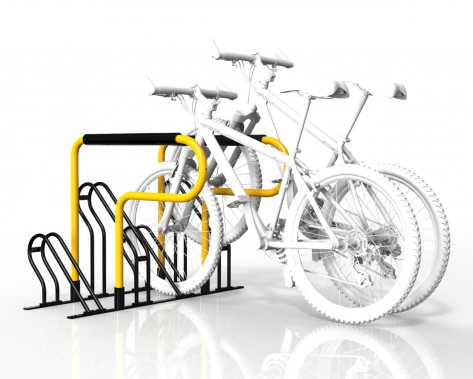 Compact bicycle rack