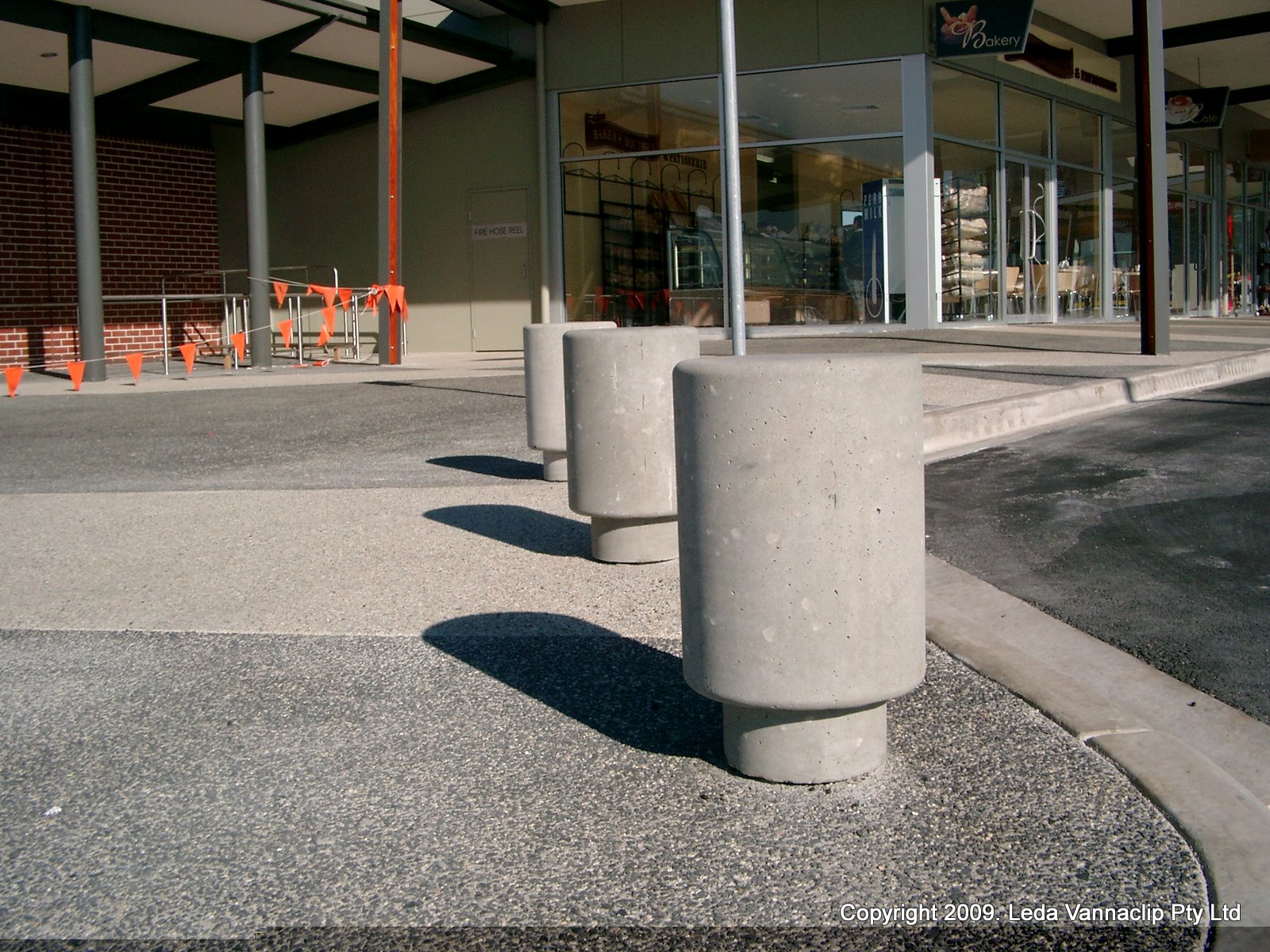 Roman concrete bollard Leda Security Products