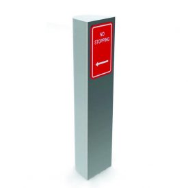 Sign stainless bollards