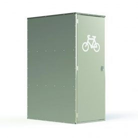 Vertical bicycle locker