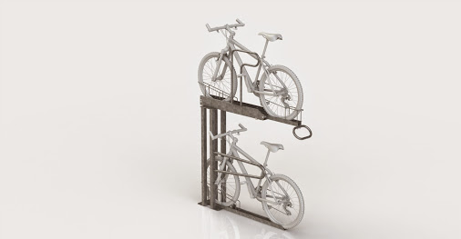 New double height bike rack | Leda Security Products