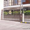 Industrial full height track gate