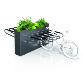 Planter box 12 bike parking