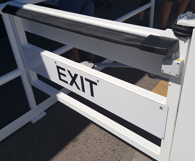 entry and exit safety gates Leda Security Products