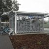 Horizontal double bike cage